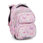 Kép Bagmaster DOPI 25 Egy nagy iskolai készlet első osztályosoknak - pillangók Rózsaszín 18 l