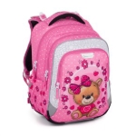 Kép Bagmaster LUMI 24 H iskolai hátizsák - Teddy maci rózsaszín 18 l