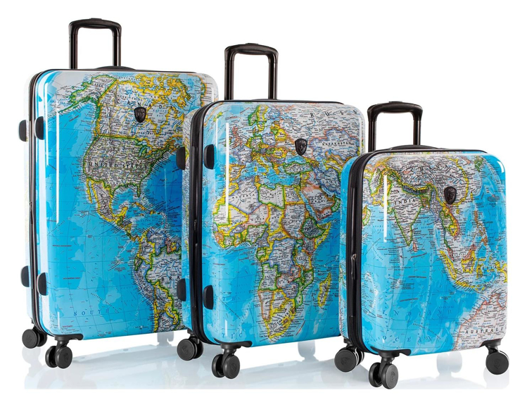 Kép Heys Journey 3G S,M,L Kék térkép S: 49 l / M: 86 L: 127