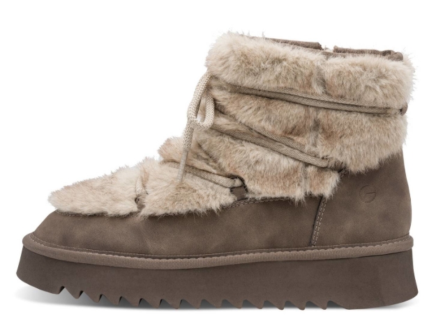 Kép Tamaris 1-26475-45-341 Női téli bokacsizma taupe