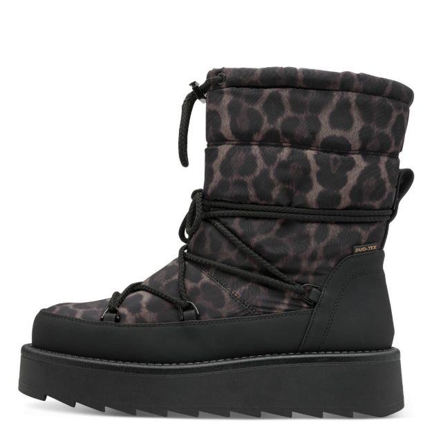 Kép Tamaris 1-26846-45-090 Női hócsizma fekete / leopárd