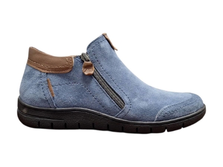 Kép Wild R732 Jeans Női teljes bőr Semi csizma Kék