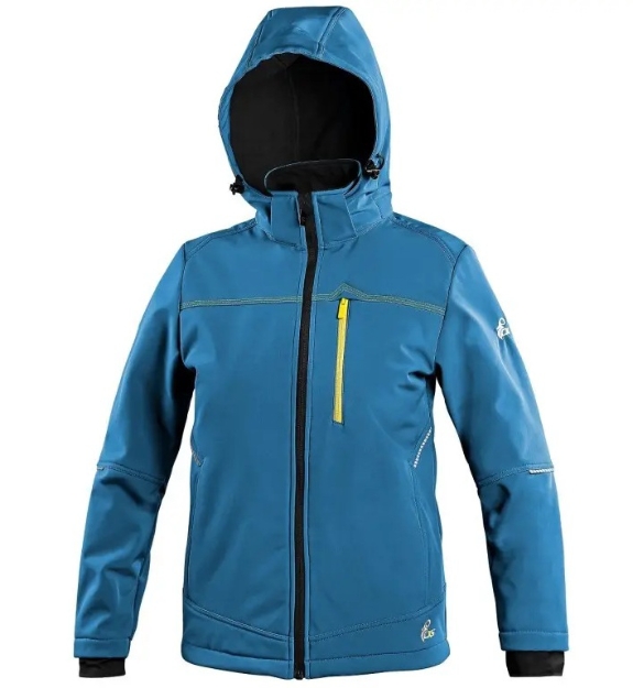 Kép CXS STRETCH Gyerek softshell kabát kék