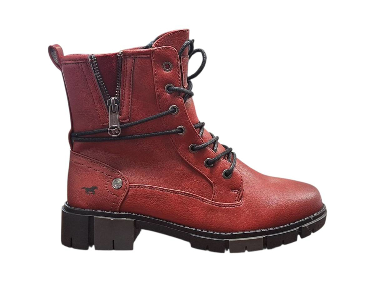 Kép Mustang 15M0322001 Női téli bokacsizma piros