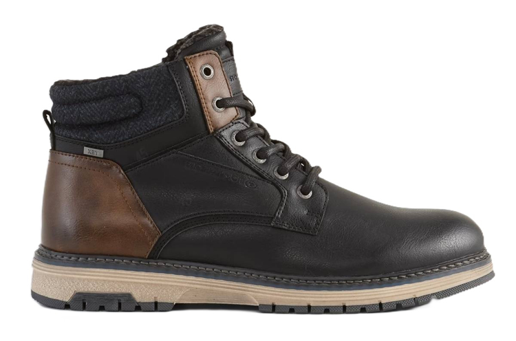 Kép Tom Tailor 1580010001 Férfi bokacsizma fekete