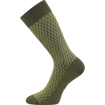 Kép LONKA Férfi szociális zokni ZERYK pamut KHAKI (3 pár)