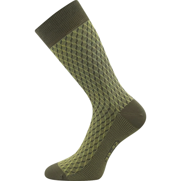 Kép LONKA Férfi szociális zokni ZERYK pamut KHAKI (3 pár)