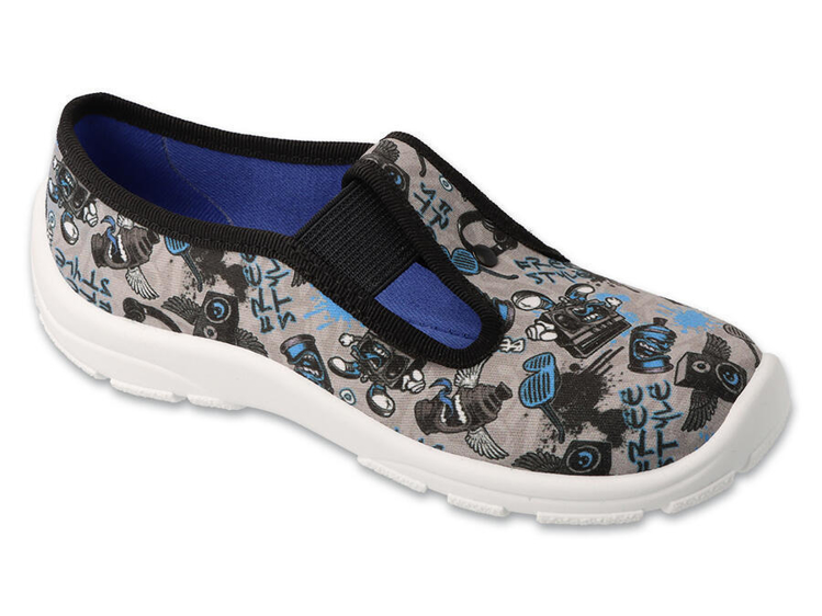 Kép BEFADO 975Y197 fiúk kék szürke papucs