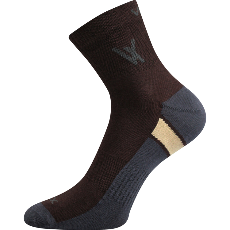 Kép VOXX Ponožky bavlněné sportovní NEO hnědé (1 pár)