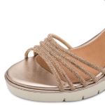 Kép Tamaris 1-28725-46-900 Dámské sandály na klínku bronzové