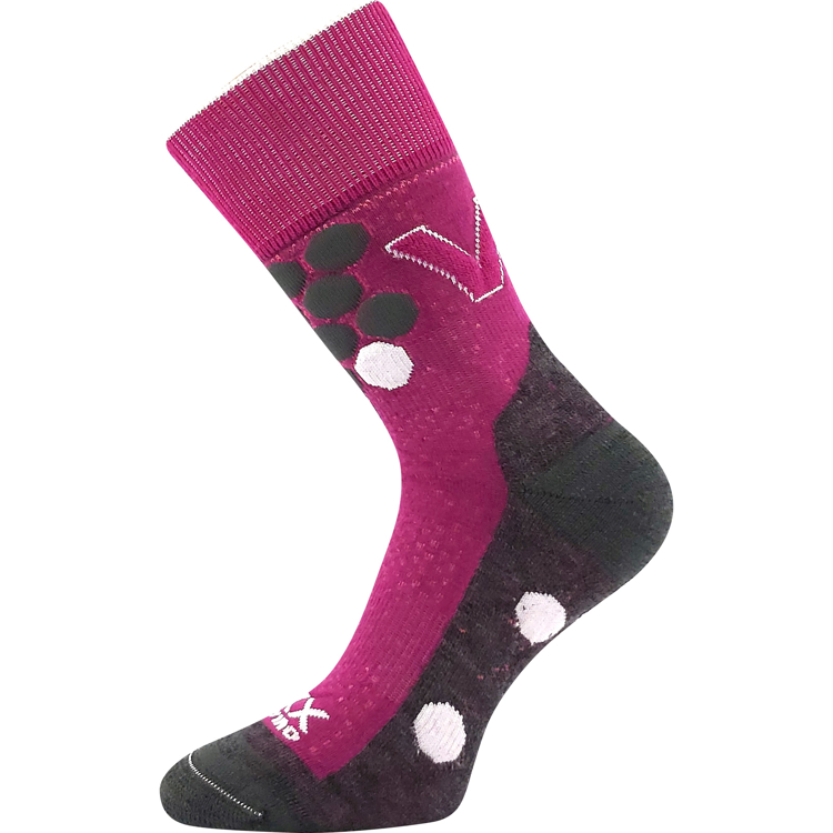 Kép VOXX Merinó gyapjú zokni ezüstszínű ionokkal FUXIA