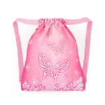 Kép Bagmaster Bag VEGA 23 A iskolatáska papucs / tornazsák - pillangók rózsaszín 1,5 l