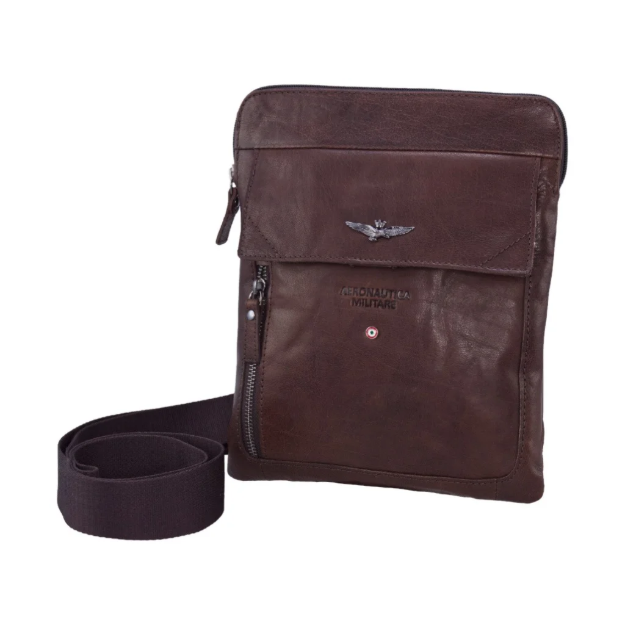 Kép Táska kereszt Aeronautica Militare Veterán AM-302-25 barna 1 L