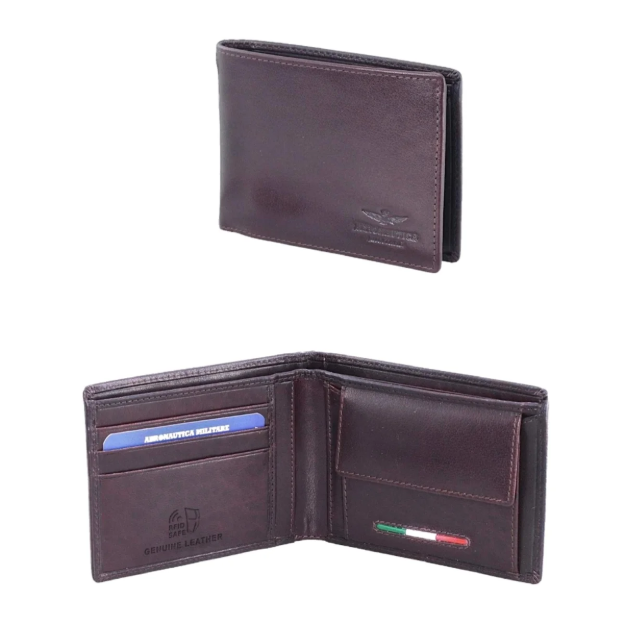 Kép Pénztárca Aeronautica Militare Target AM-172-25 barna