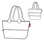 Kép Reisenthel Shopper e1 Twist Ezüst 16 L