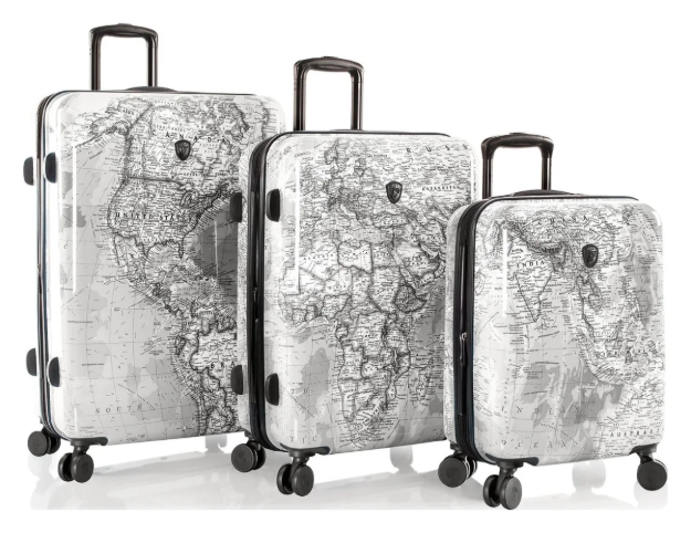 Kép Heys Journey 3G S,M,L Fekete/Fehér térkép S: 49 l / M: 86 L: 127