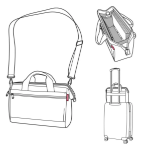 Kép Reisenthel Allrounder S Pocket Paisley fekete 11 L