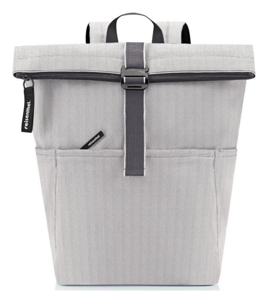 Kép Reisenthel Rolltop hátizsák Herringbone szürke 22 L