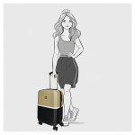 Kép Enrico Benetti Princetown S Fekete/Camel 40 L