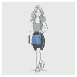 Kép Enrico Benetti Suzie 66845 farmer kék