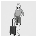 Kép Enrico Benetti Louisville 39040-40 Fekete 25 L