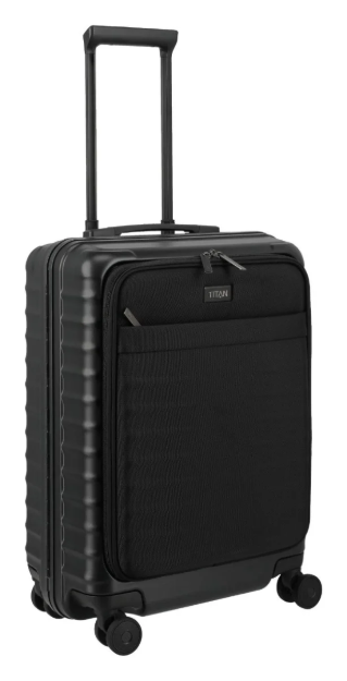 Kép Titan Overseas S Elülső zseb Nightshade fekete 42 L