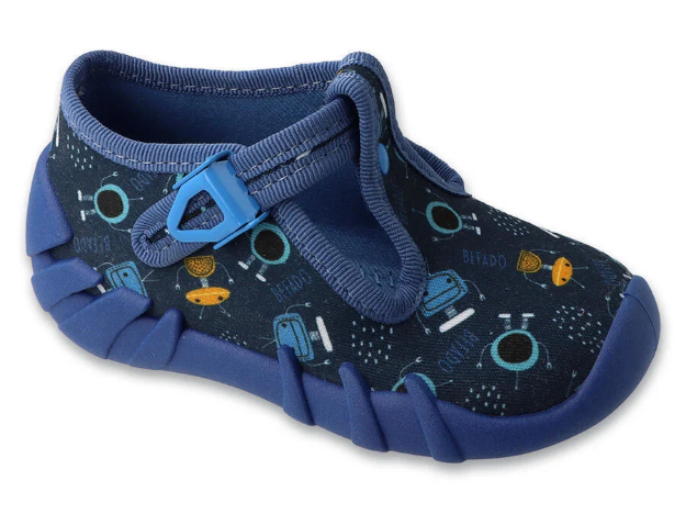 Kép BEFADO 110P515 fiú papucs robotok