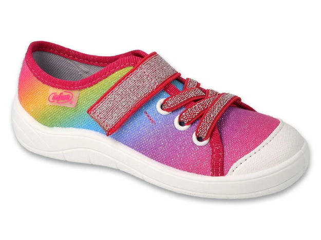 Kép BEFADO 351X011 351Y011 lányoknak tornacipő 1SZ szivárványos