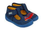 Kép BEFADO 631P046 fiú papucs kék autó