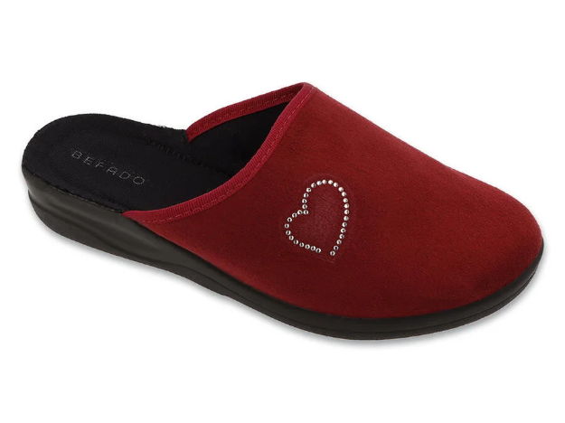 Kép BEFADO 551D016 papucs HOME GO burgundi