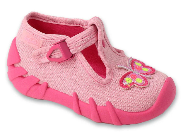 Kép BEFADO 110P507 lány papucs SPEEDY csokornyakkendővel