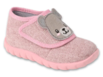 Kép BEFADO 454P037 lány papucs SZ rózsaszín mackó