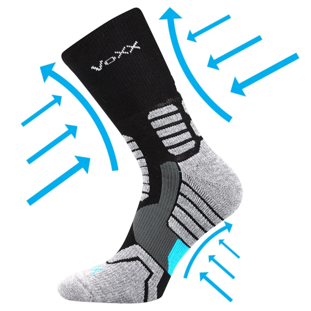 Kép VOXX kompressziós zokni Ronin fekete 1 pár