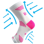 Kép VOXX kompressziós hüvely Protect boka fehér 1 db