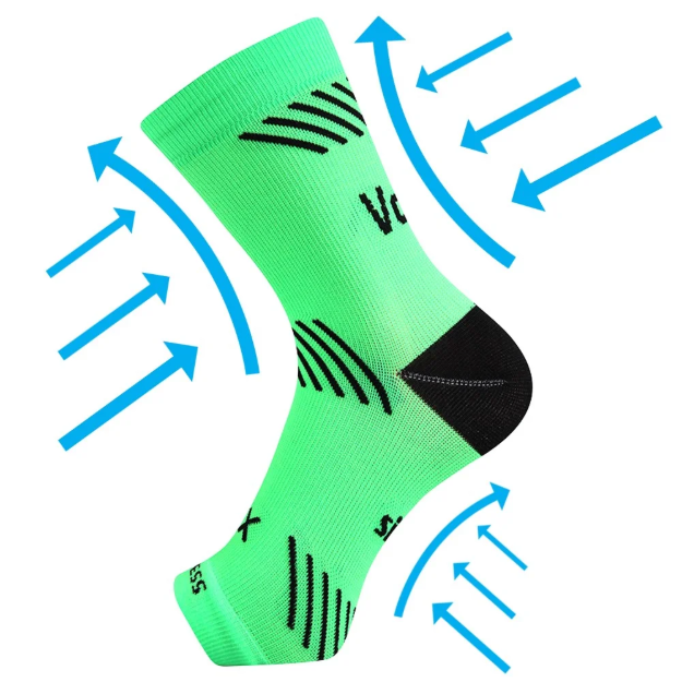 Kép VOXX kompressziós hüvely Protect boka neonzöld 1 db