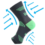 Kép VOXX® kompressziós hüvely Protect boka sötét szürke 1 db