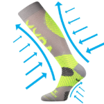 Kép VOXX Protect kompressziós zokni világosszürke 1 pár