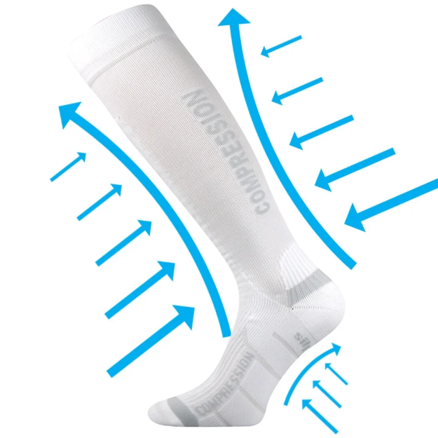 Kép VOXX kompressziós zokni Signal fehér-fehér 1 pár