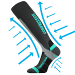 Kép VOXX Signal kompressziós zokni sötétszürke 1 pár