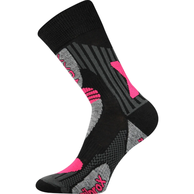 Kép VOXX Vision zokni fekete-magenta 1 pár