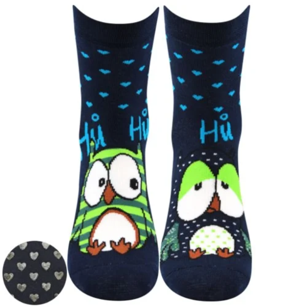 Kép BOMA® ABS csíkos zokni 12 sötétkék 3 pár