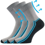 Kép LONKA® zokni Roger 02 szürke 3 pár