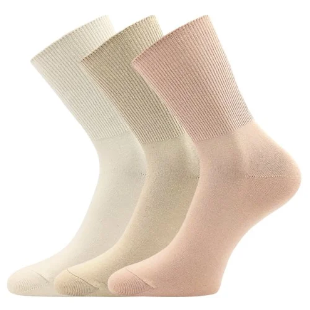 Kép LONKA Női zokni HARMONA gyógyszeres szegéllyel MIX COLORS (3 pár)