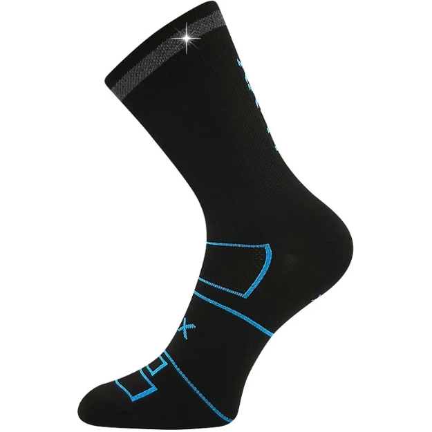 Kép VOXX® Reflexon zokni fekete/türkiz 1 pár
