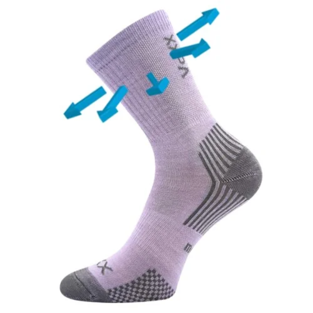 Kép VOXX Gyermek gyenge merinó zokni OPTIMALIK ezüst ionokkal LIGHT PURPLE (3 pár)