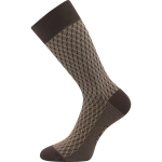 Kép LONKA Férfi szociális zokni ZERYK pamut BROWN (3 pár)