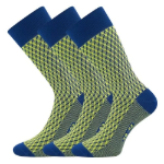 Kép LONKA Férfi szociális zokni ZERRYK pamut KÉK (3 pár)