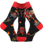 Kép LONKA Unisex zokni TREPIFAJXL DEVILS képekkel (3 pár)