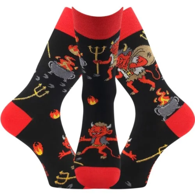 Kép LONKA Unisex zokni TREPIFAJXL DEVILS képekkel (3 pár)