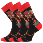Kép LONKA Unisex zokni TREPIFAJXL DEVILS képekkel (3 pár)